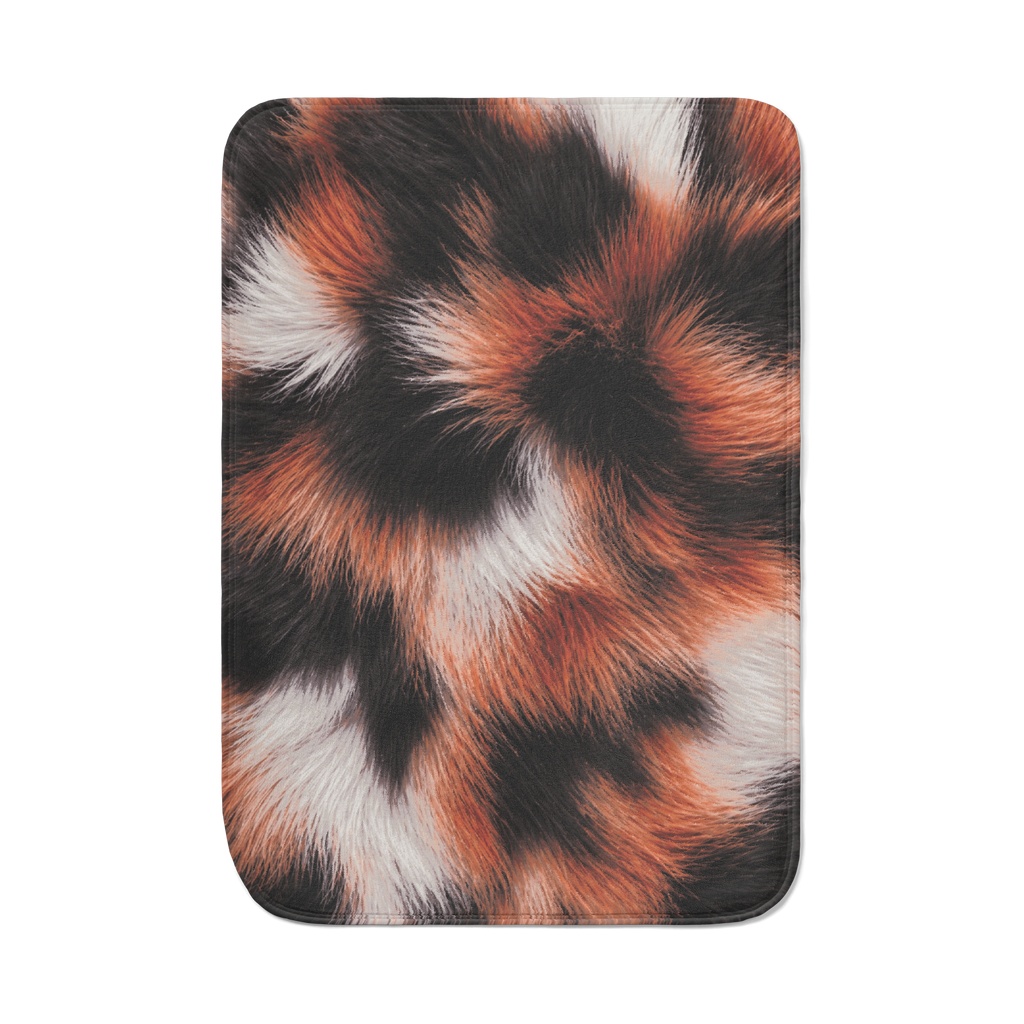 Tortolseshell Faux Fur Blanket | Realistic Calico Fur Pattern | Ultra Soft Cozy Throw