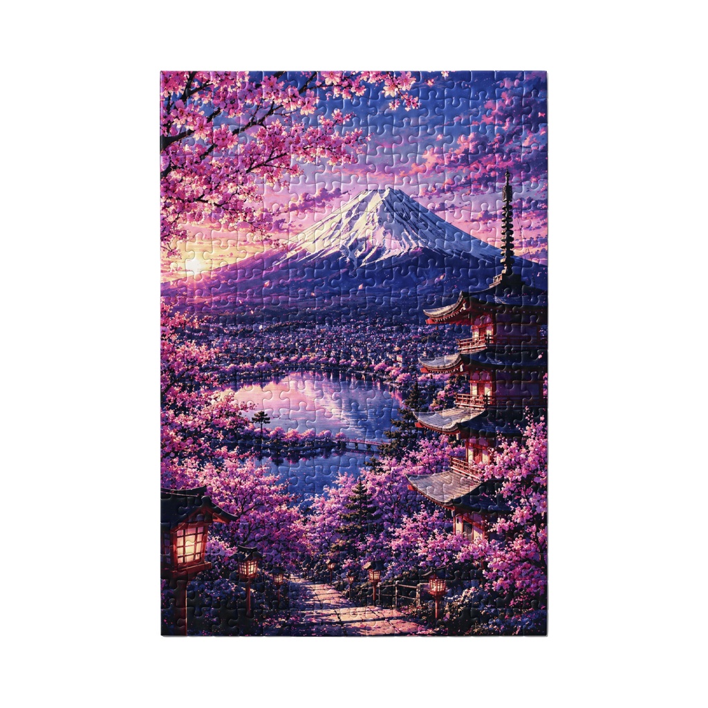 Mount Fuji Sakura Japan - Japanese Pagoda and Cherry Blossom Landscape
