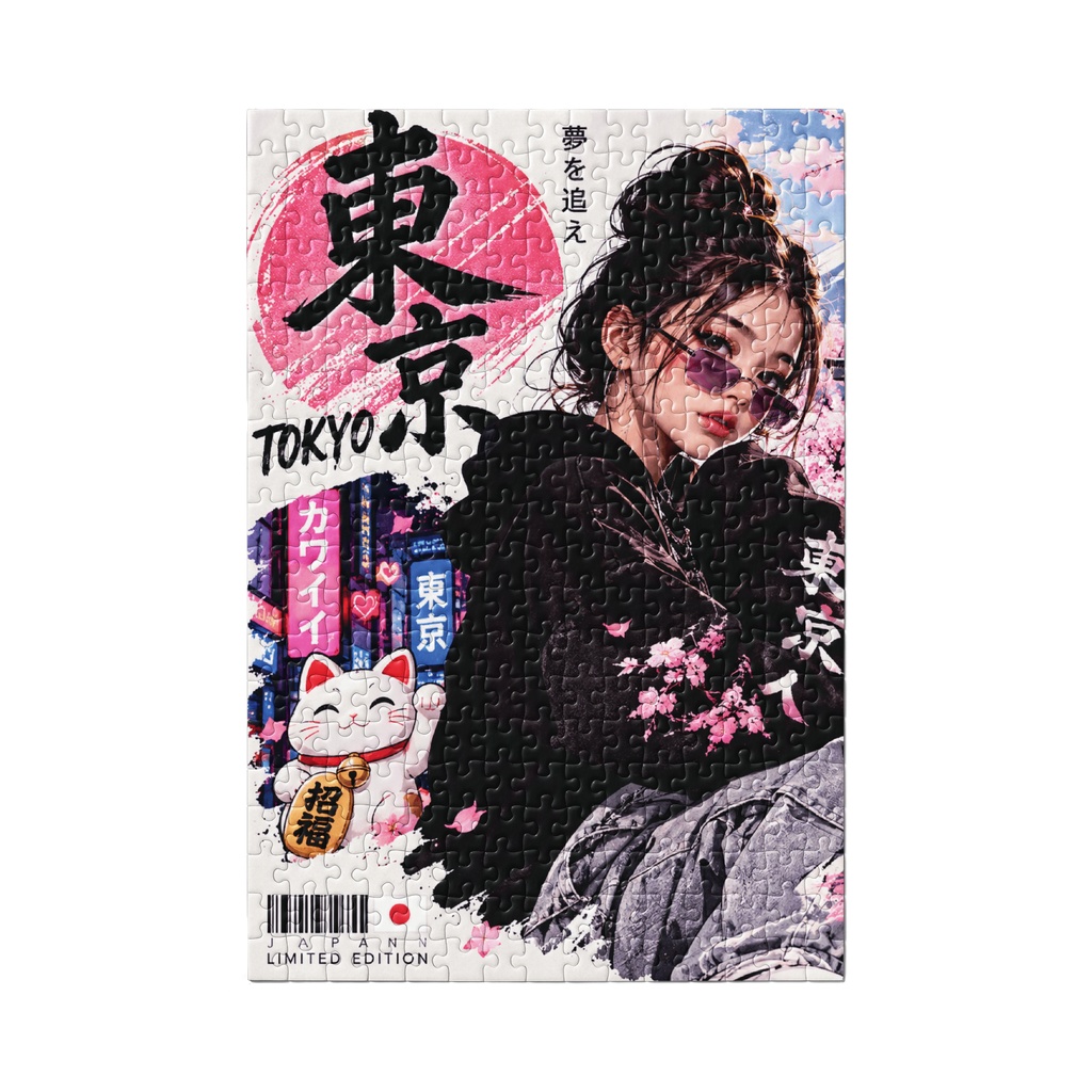 Anime Tokyo Sakura Girl - Japanese Vintage Travel
