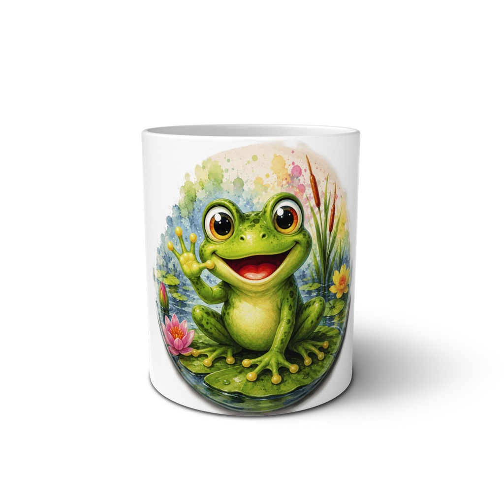 Cute Garden Frog Mug