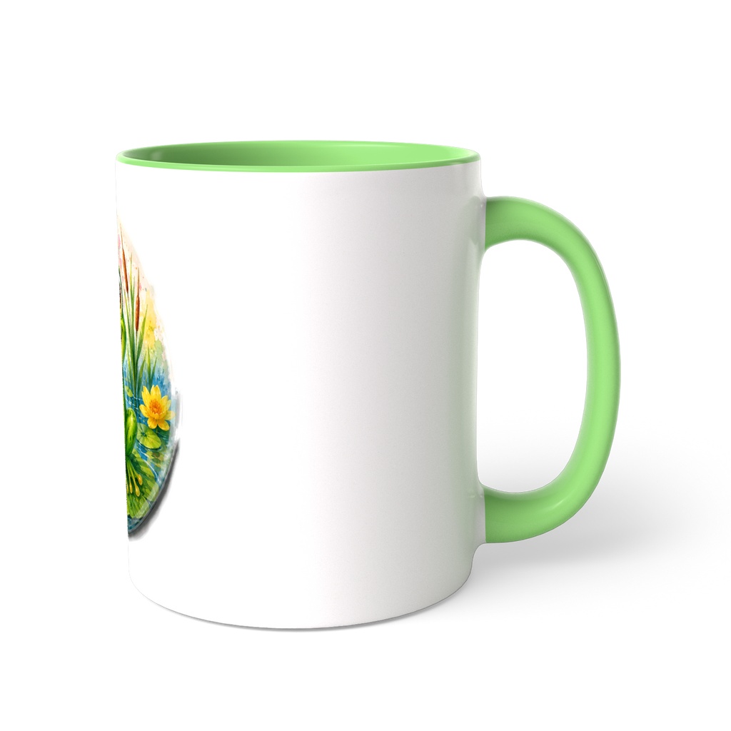 Cute Lover Frog Mug Design