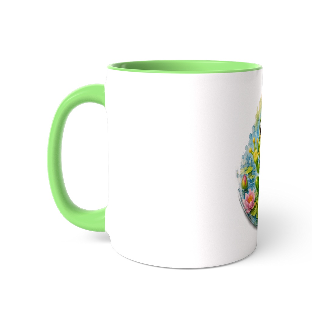 Cute Lover Frog Mug Design