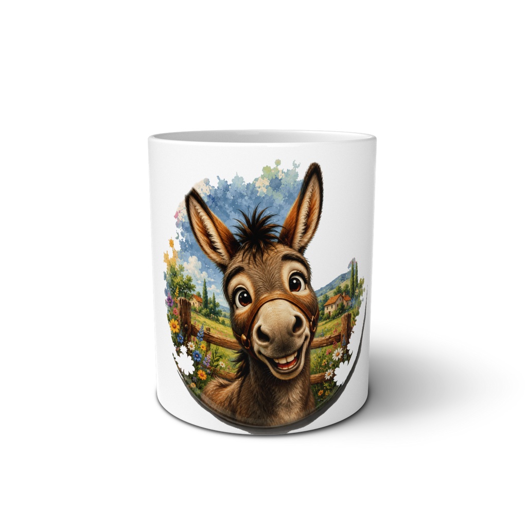 Cute Green Donkey Mug
