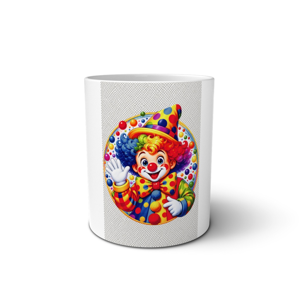 Colorful Happy Clown Whimsical Circus Character Design