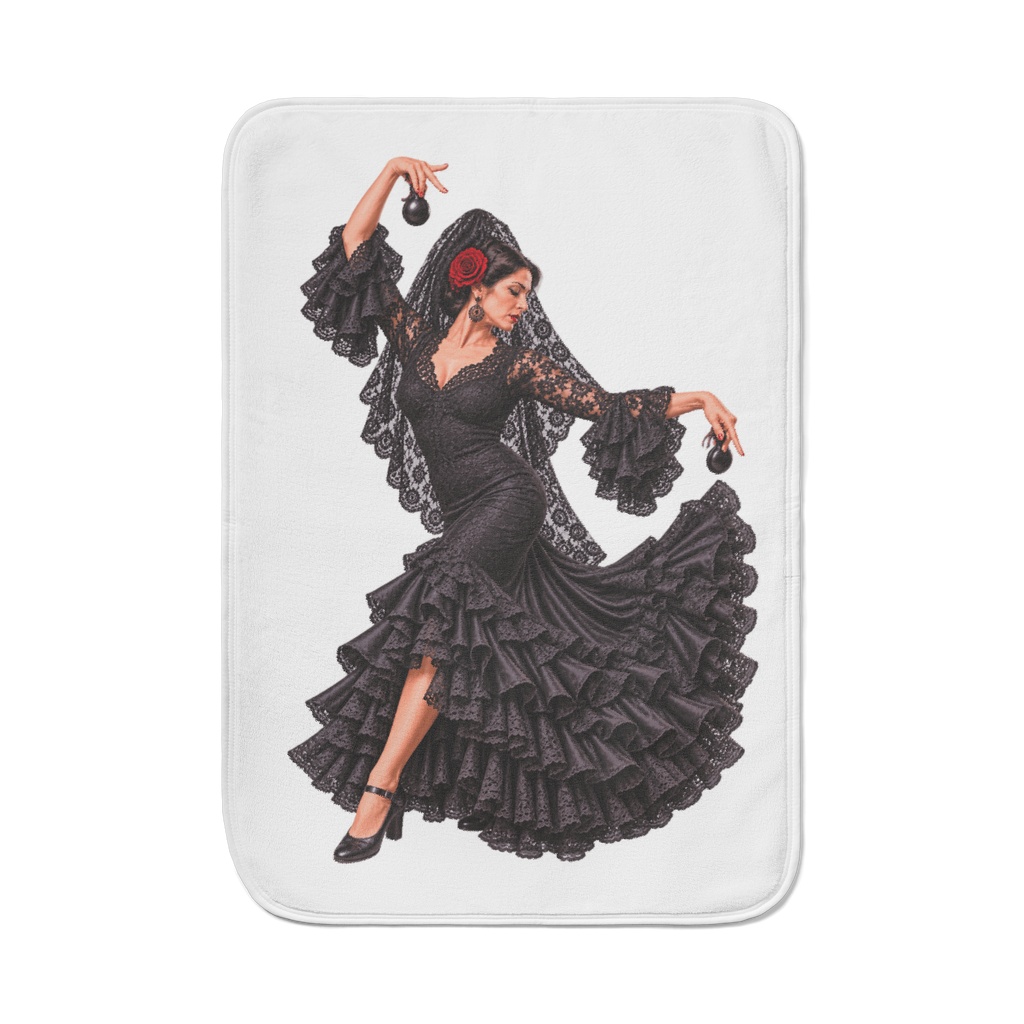 Elegant Flamenco Dancer with Castanets