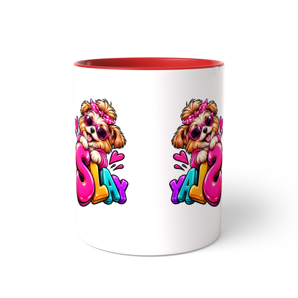Cute Slay Dog Colorful Funny Love Design
