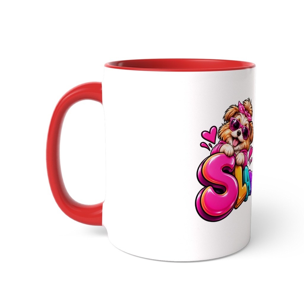 Cute Slay Dog Colorful Funny Love Design