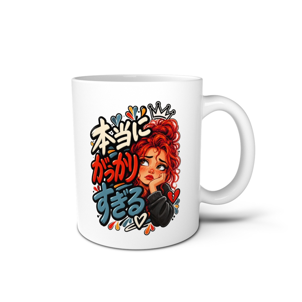Seriously Disappointed - Funny Japanese Girl Pop Art