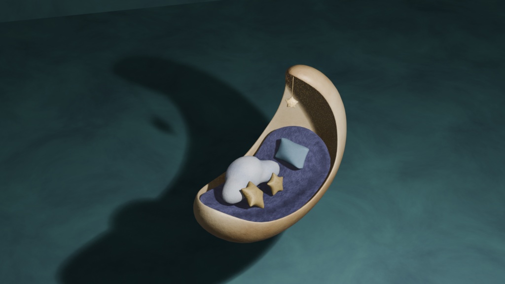 【3D】月のソファ