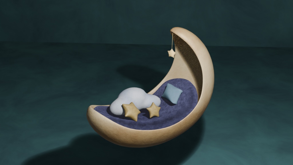 【3D】月のソファ