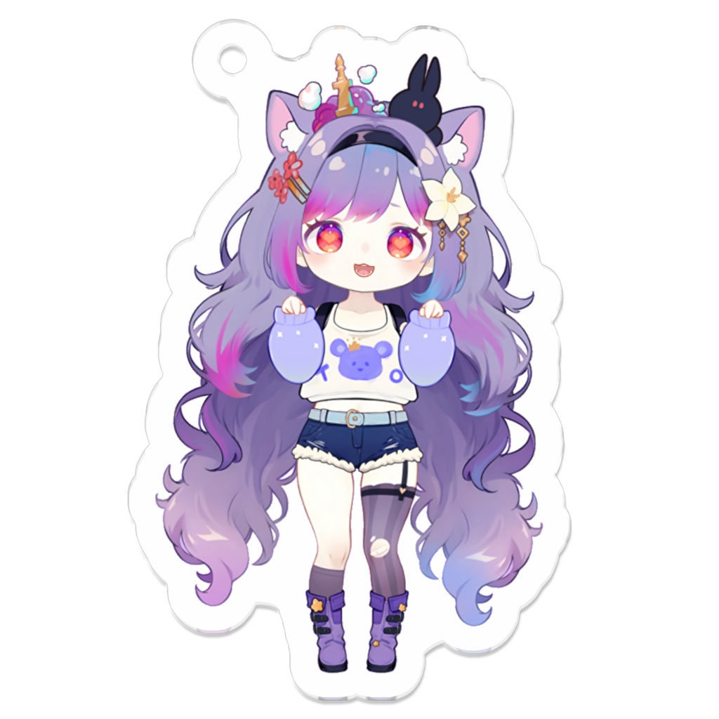 【狐火みみ】オリジナルキーホルダー