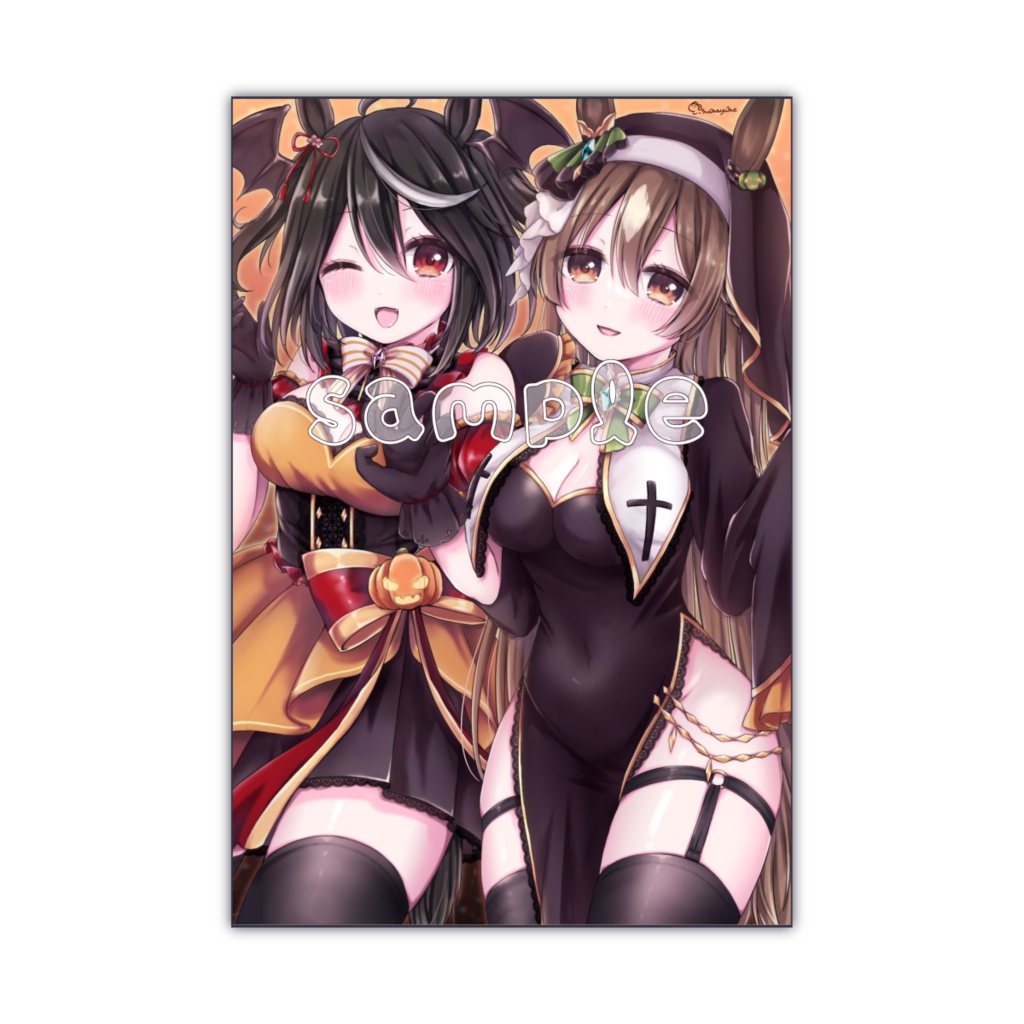 【ウマ娘】ポストカード/ハロウィンキタサト