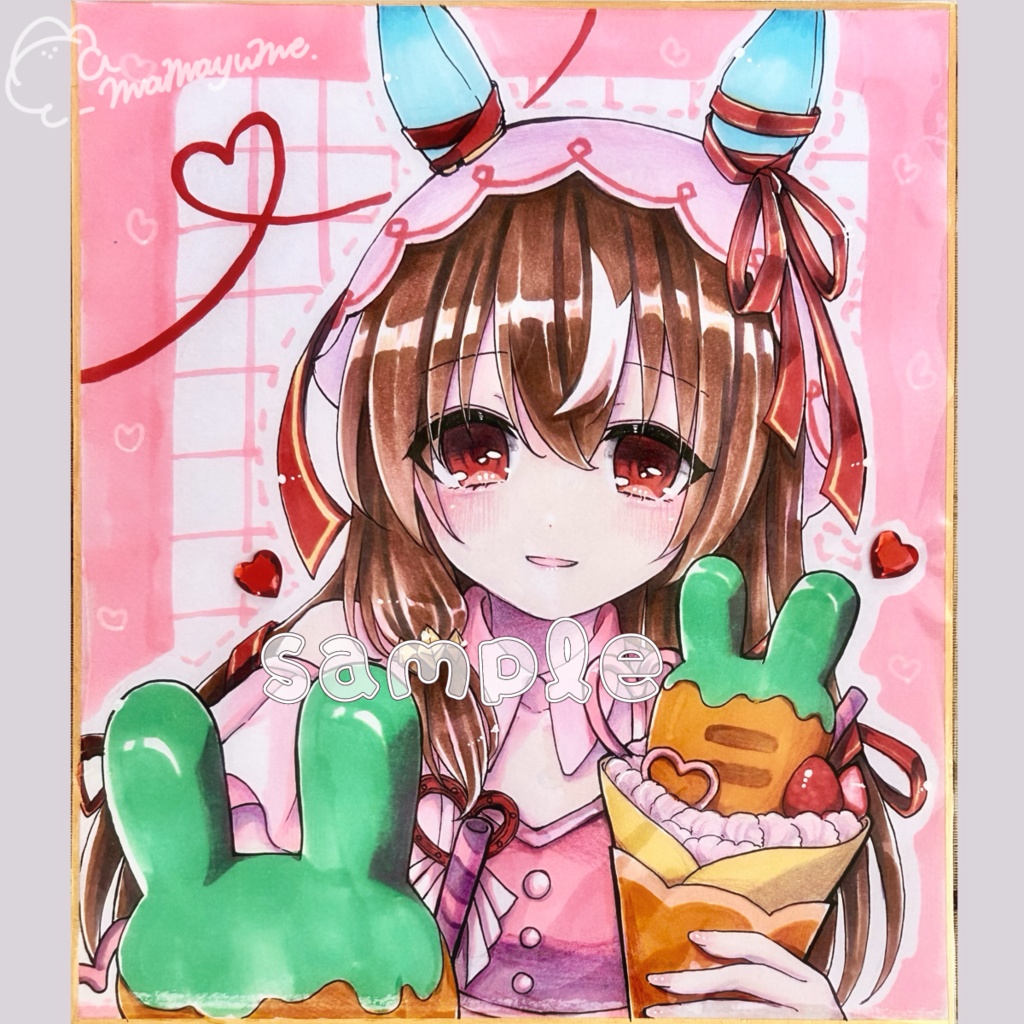 【フルカラー色紙原画(中)】ウマ娘/スティルインラブ