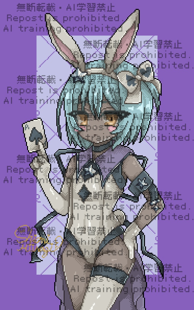 宵紫兎姫 キャンバスアート