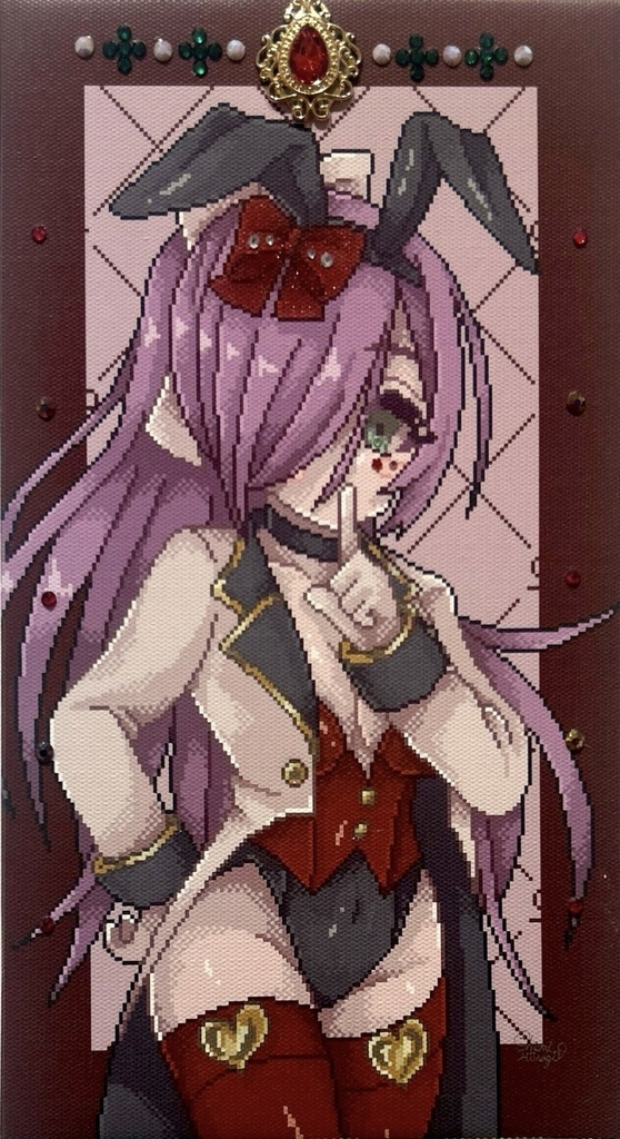 紅幕兎姫 キャンバスアート