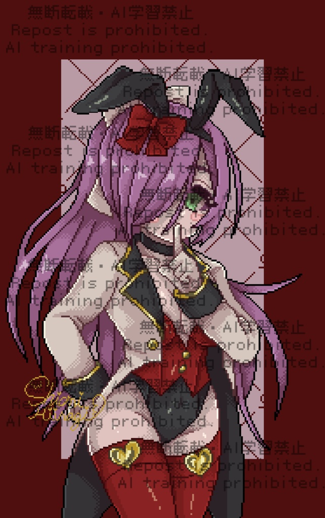 紅幕兎姫 キャンバスアート