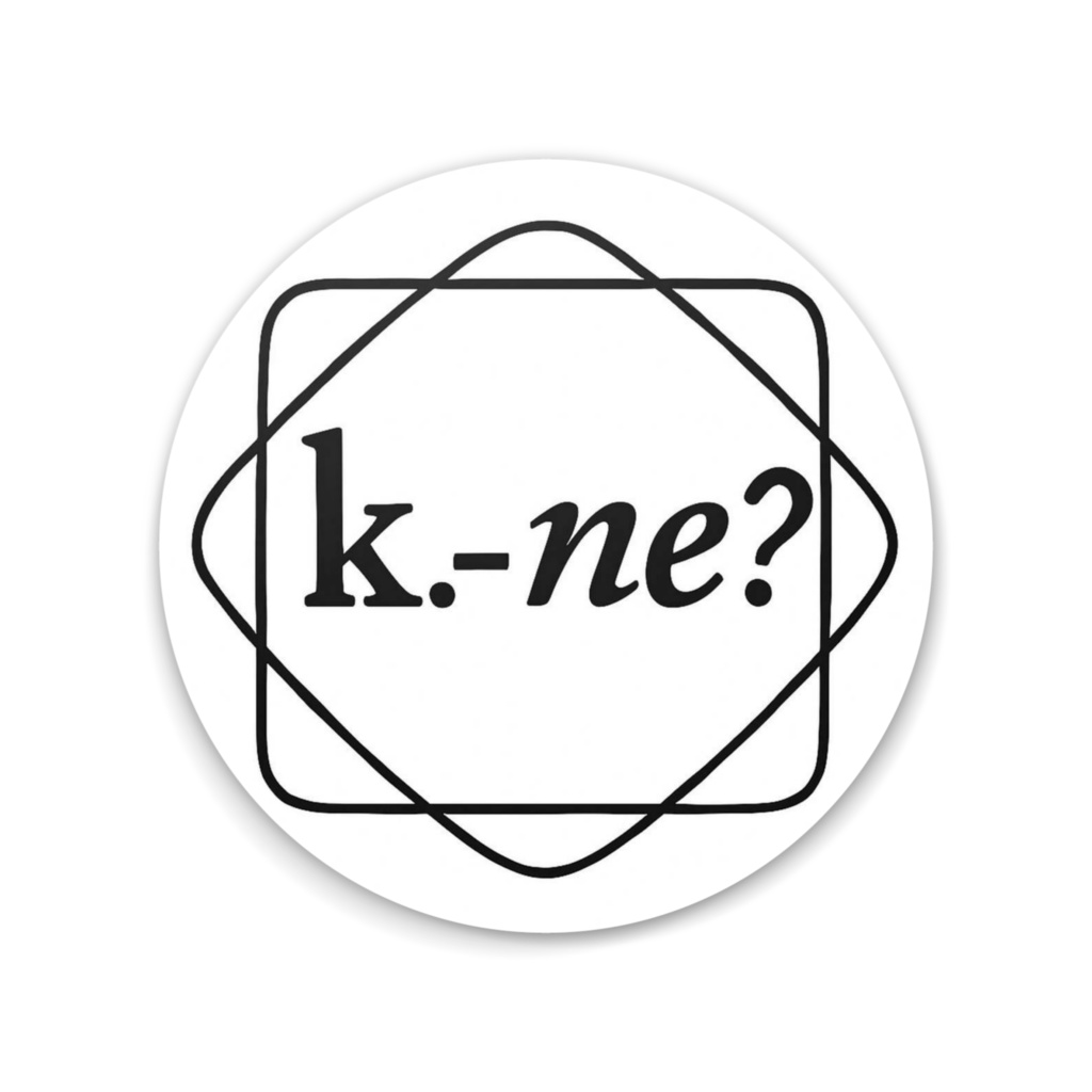 k.-ne?オリジナルロゴ缶ミラー