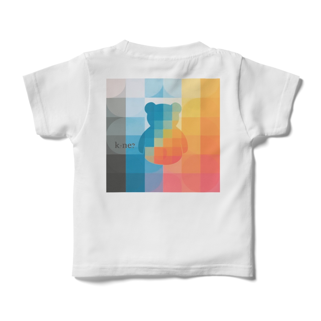 k.-ne?オリジナルグラデくまキッズTシャツ
