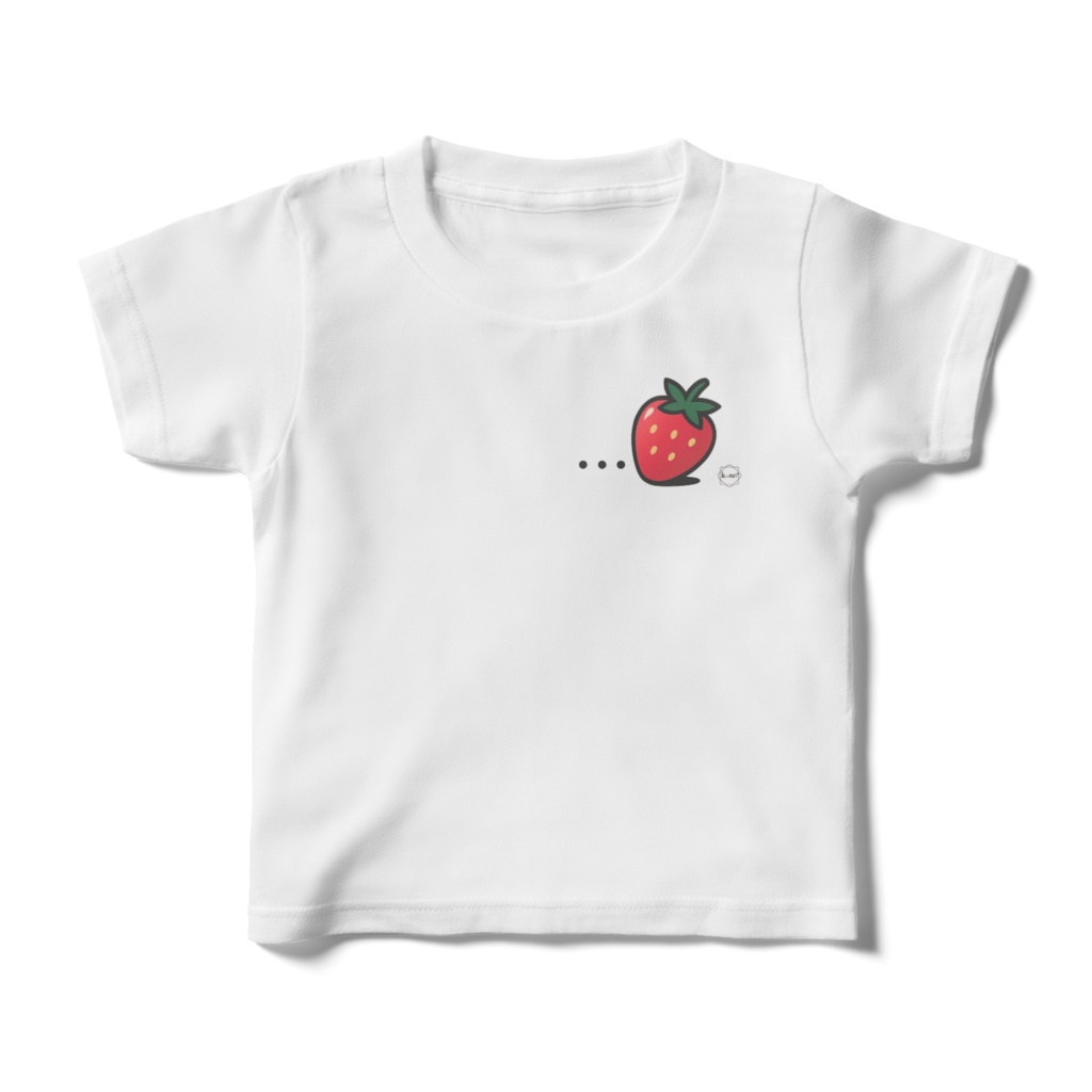 k.-ne？オリジナルデザインキッズTシャツ(いちご)