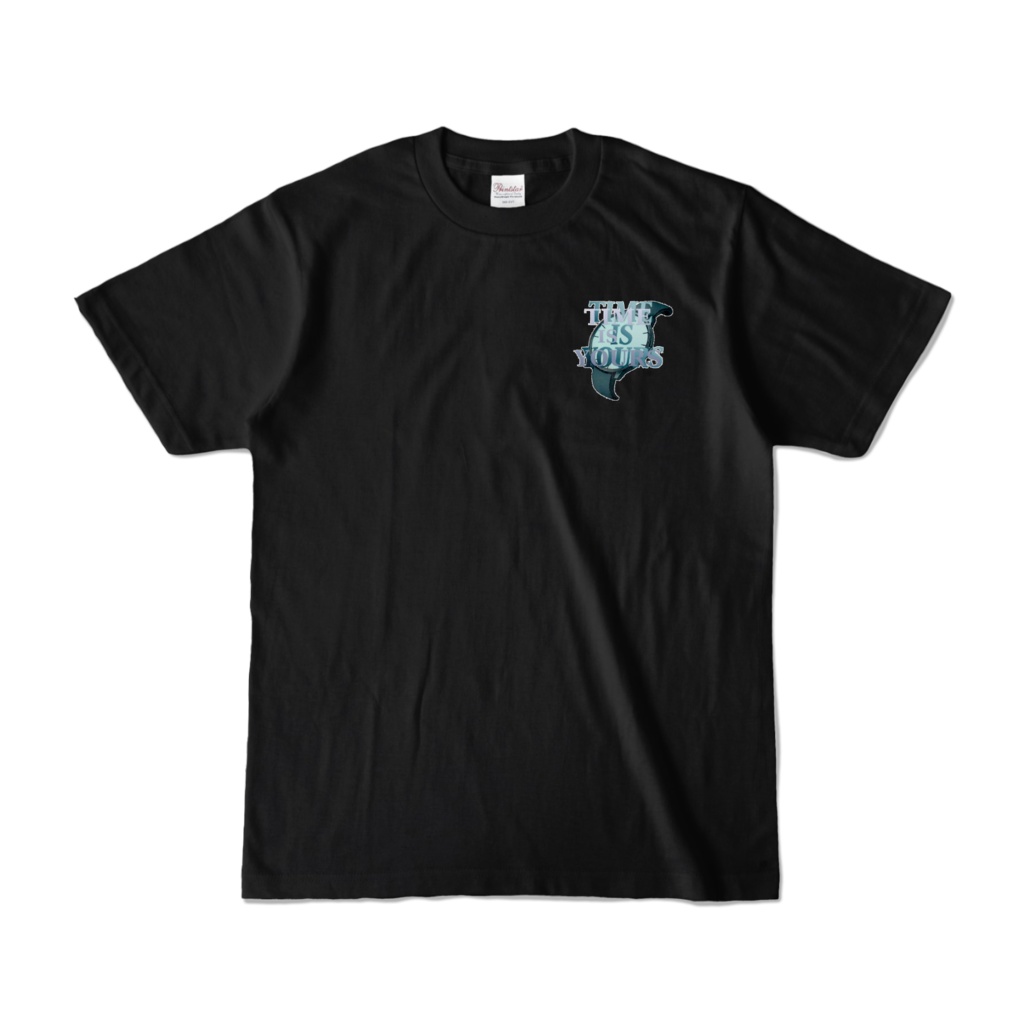 k.-ne?オリジナルブラックTシャツ(グラデウォッチ)