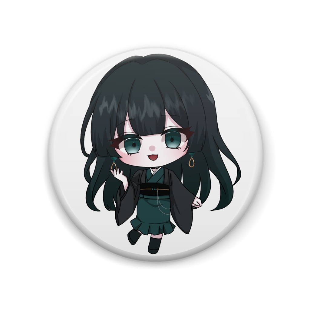 【常設】玉響静　ちびキャラ缶バッジ