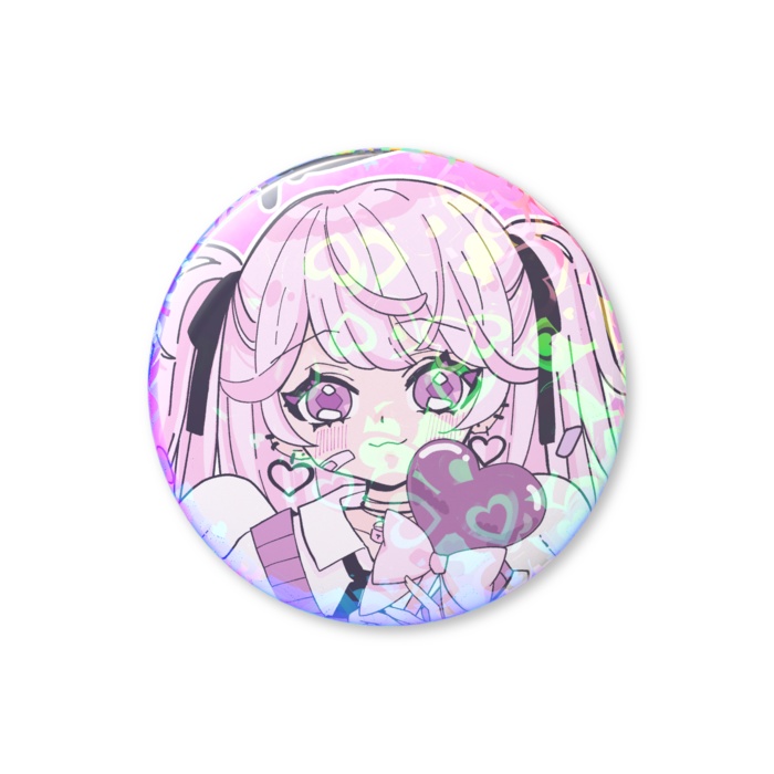 ホログラム缶バッジ