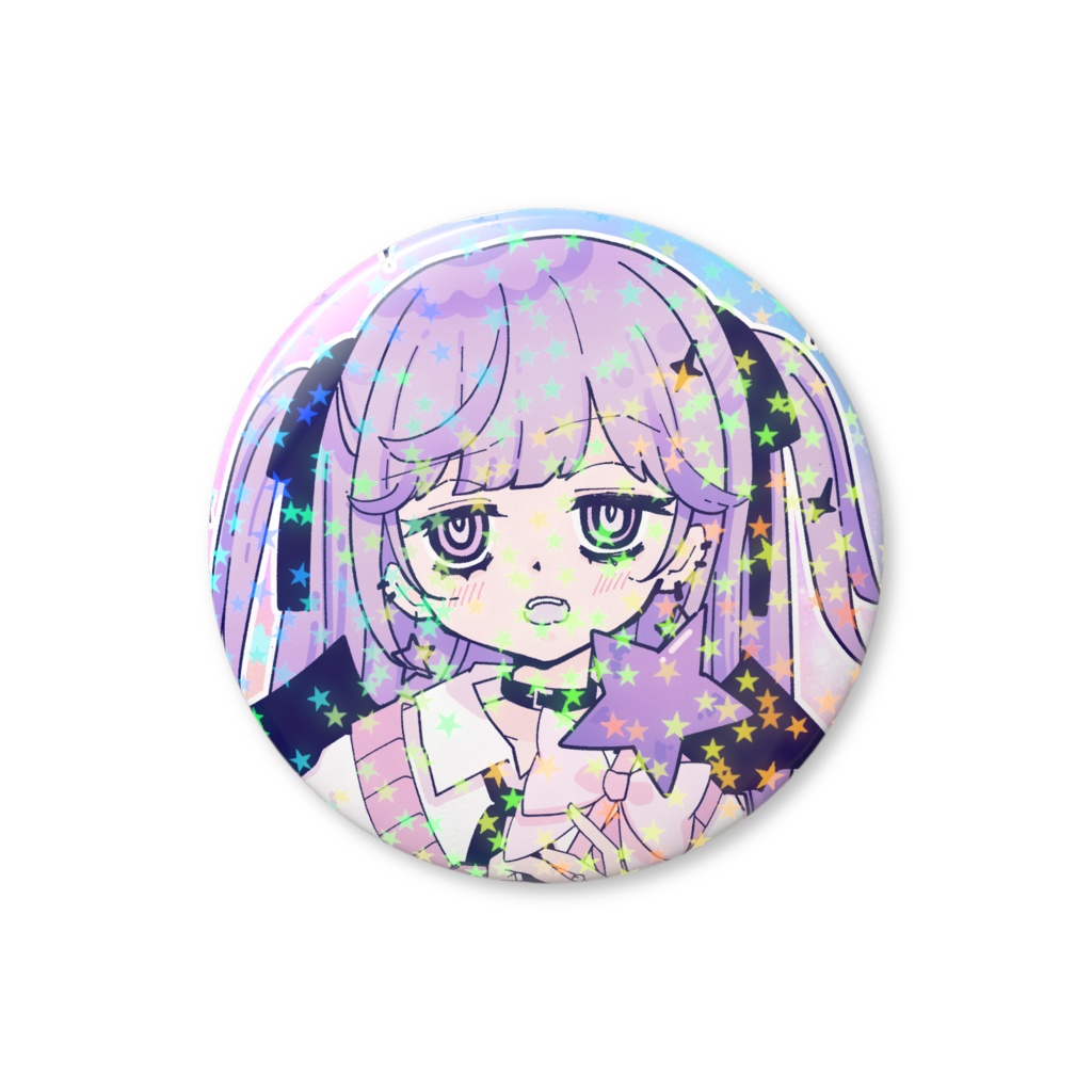 ホログラム缶バッジ