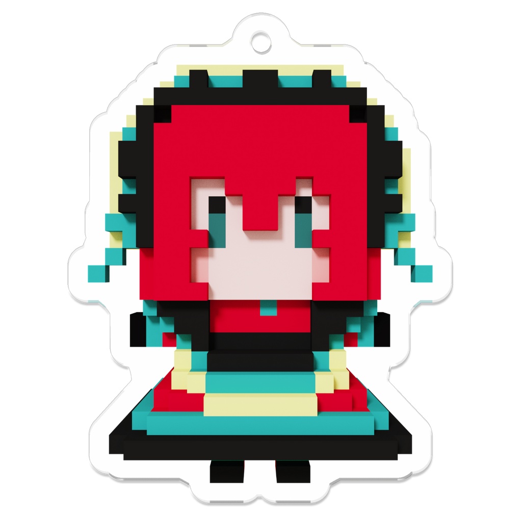 ミニしずかカクカクアクリルキーホルダー