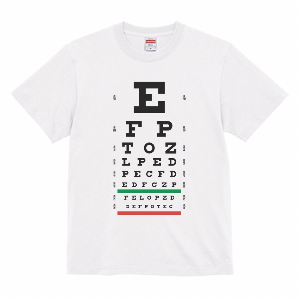 スネレン視力表 - Tシャツ