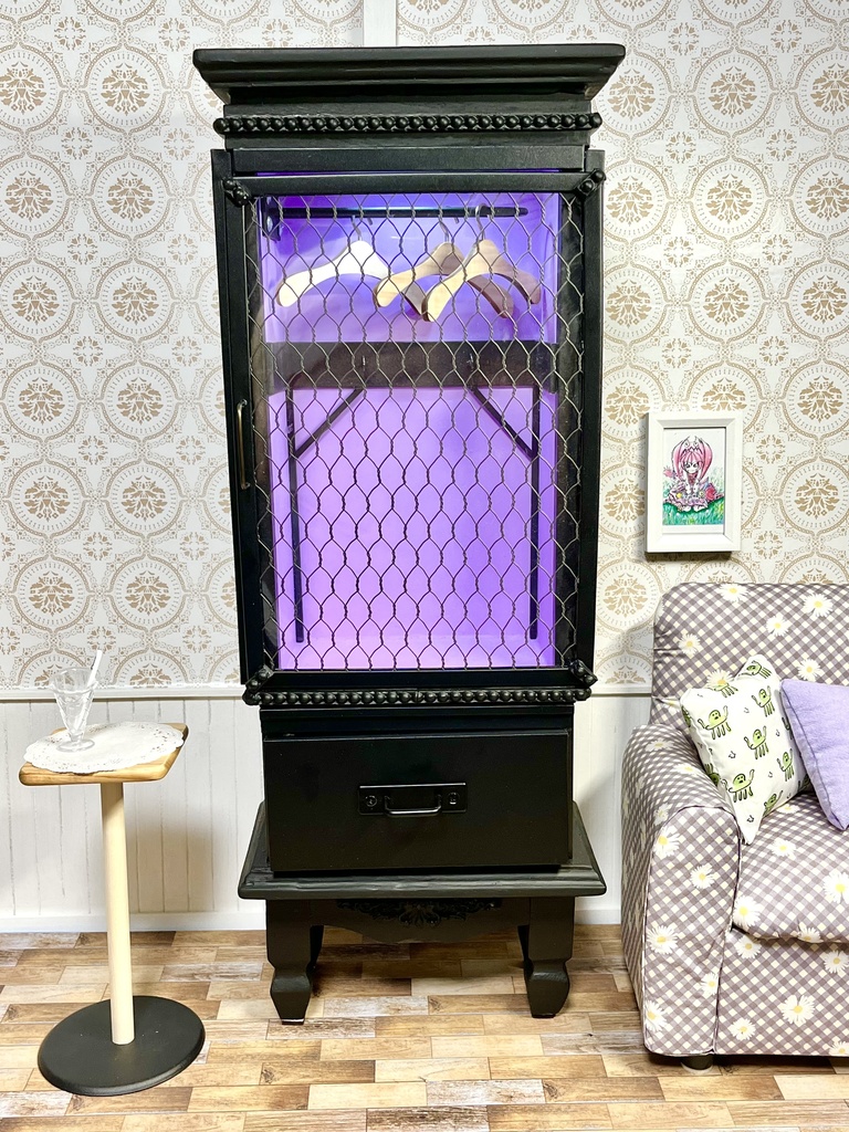 1/3(1/4)スケール ドール用 クローゼット タイプ① ブラック