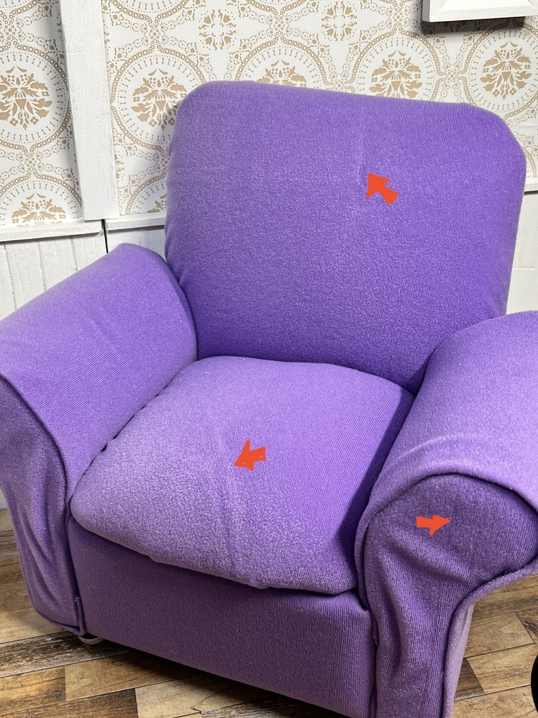 1/3(1/4)スケール ドール専用 一人用ソファ パープル