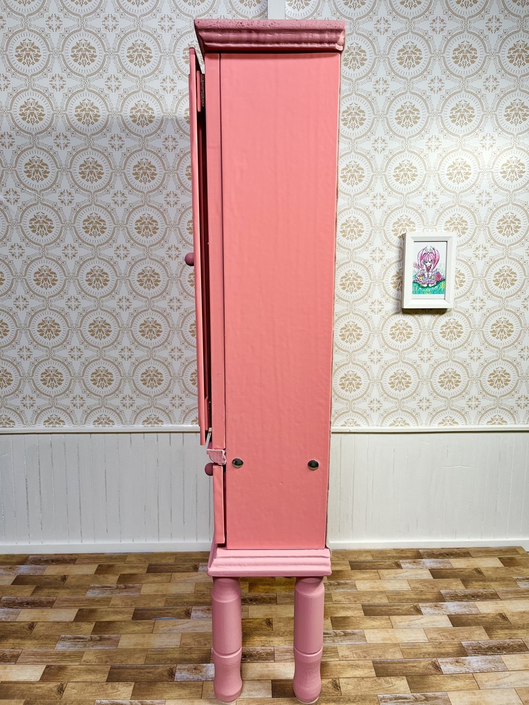 1/3(1/4)スケール ドール用 キャビネット ピンク