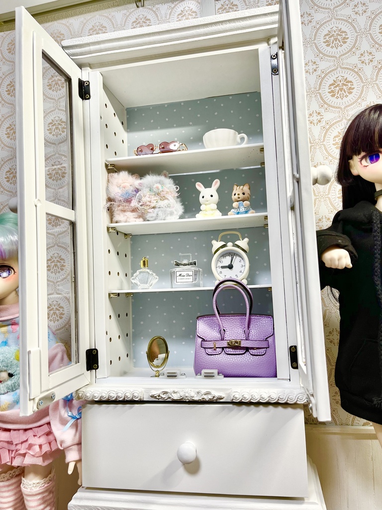 1/3(1/4)スケール ドール用 キャビネット ホワイト