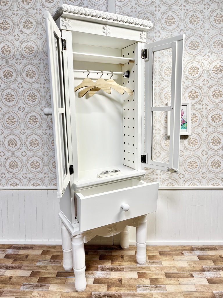 1/3(1/4)スケール ドール用 キャビネット ハイブリッド ホワイト