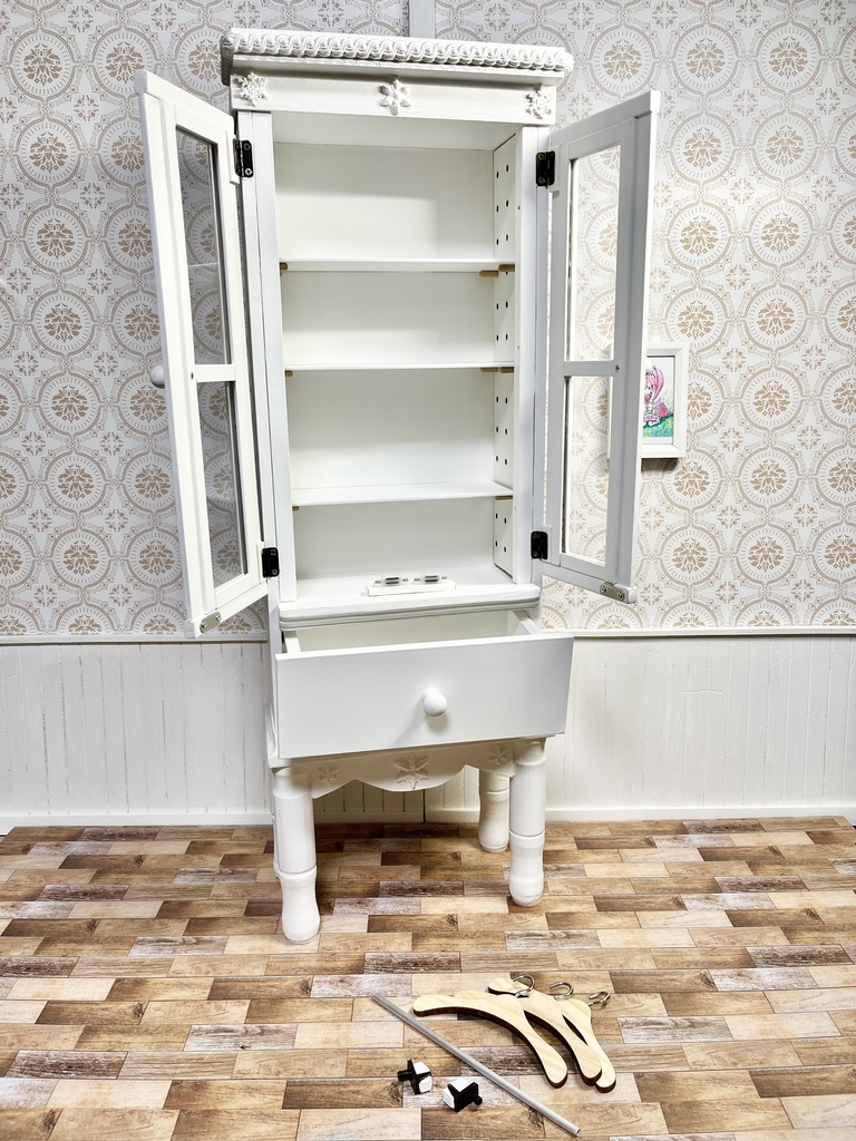 1/3(1/4)スケール ドール用 キャビネット ハイブリッド ホワイト