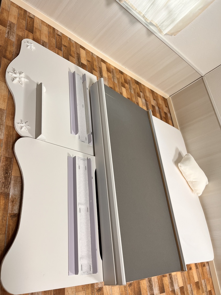 1/3(1/4)スケール ドール専用 シングルベッド ホワイト タイプB