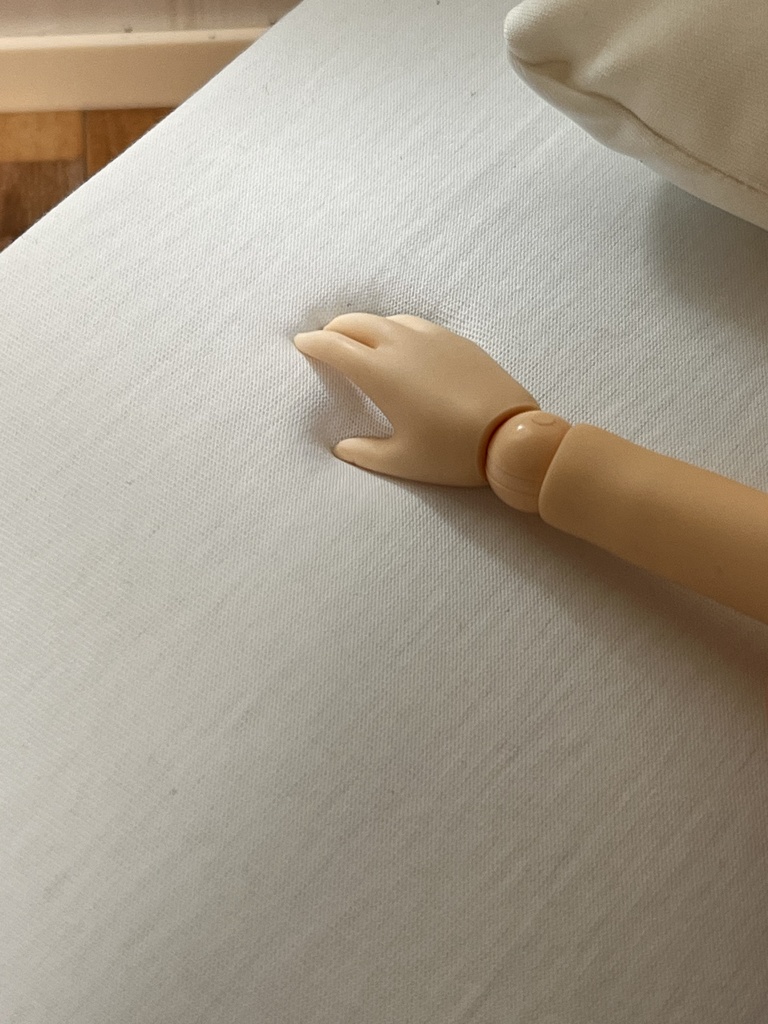 1/3(1/4)スケール ドール専用 シングルベッド ホワイト タイプB