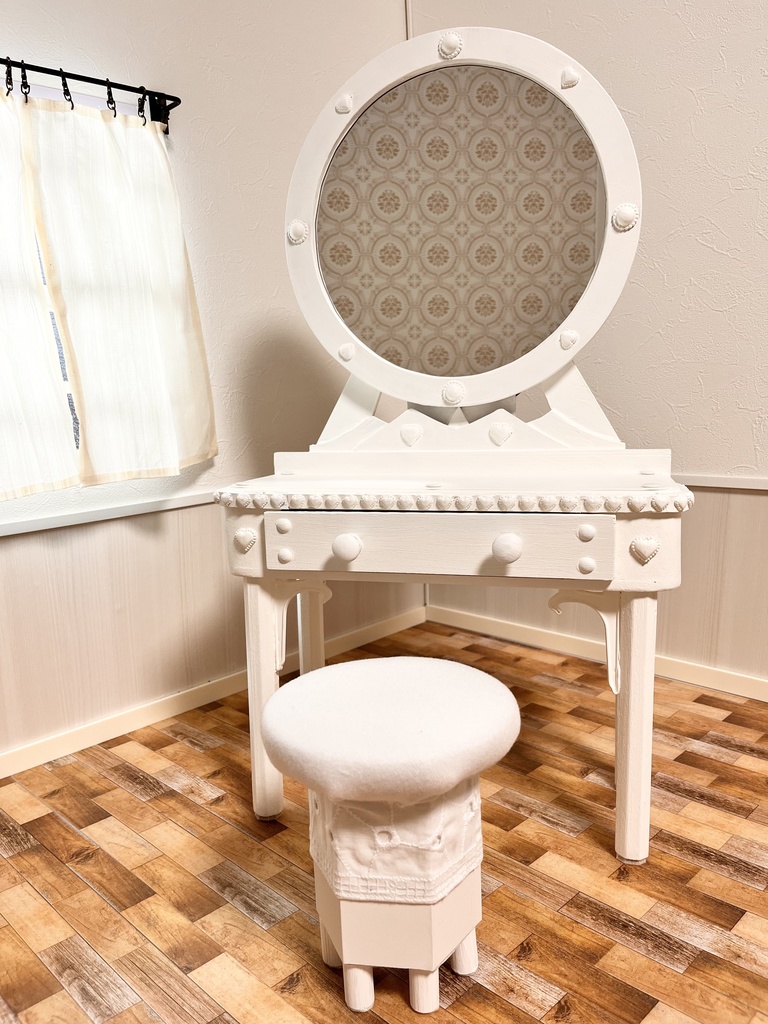 1/3(1/4)スケール ドール用 ミラードレッサー ハート&パール