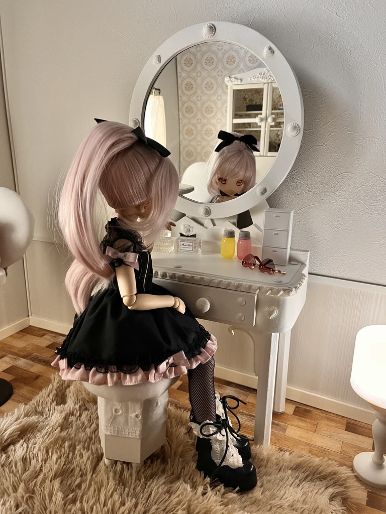 1/3(1/4)スケール ドール用 ミラードレッサー ハート&パール