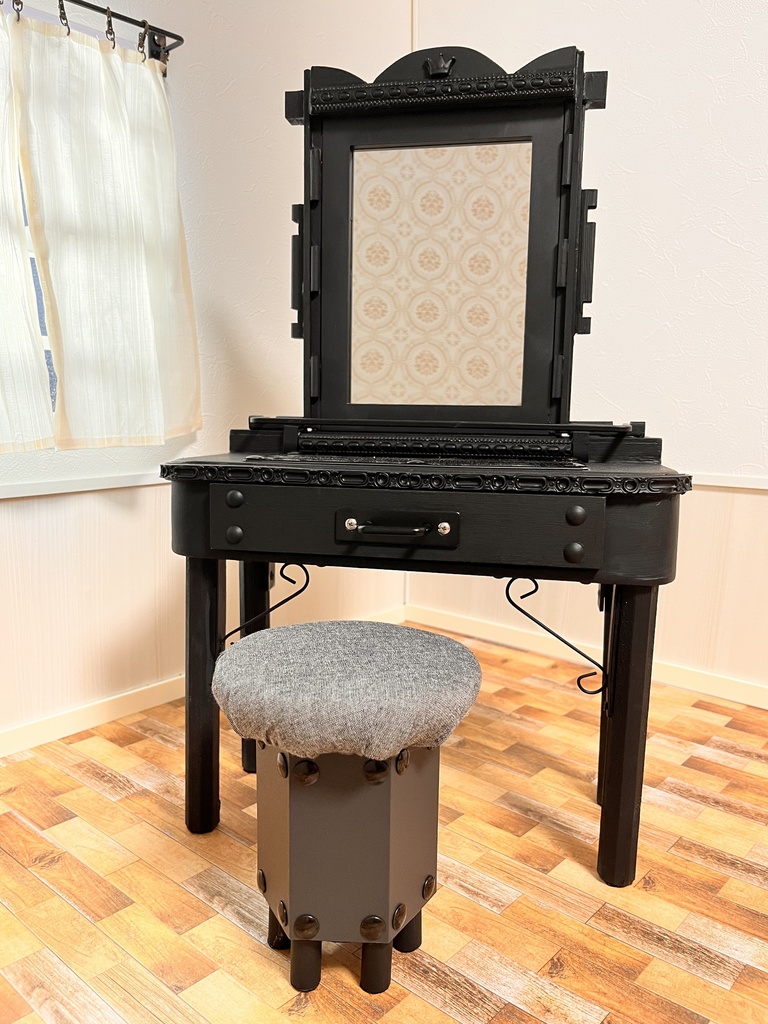 1/3(1/4)スケール ドール用 ミラードレッサー Gブラック