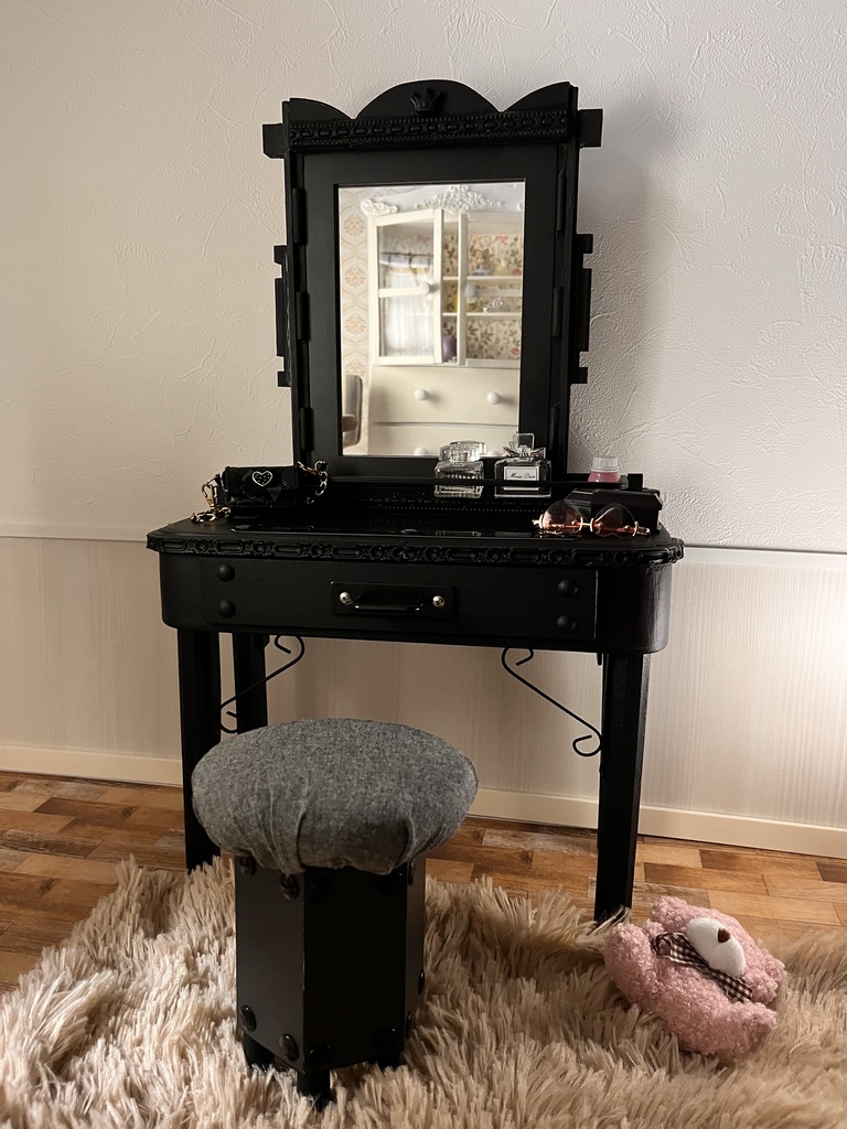 1/3(1/4)スケール ドール用 ミラードレッサー Gブラック