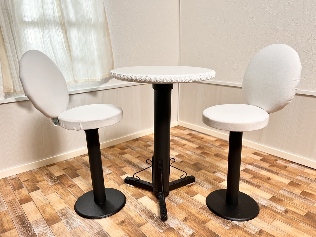 1/3(1/4)スケール ドール用 カフェテーブルセット ホワイト