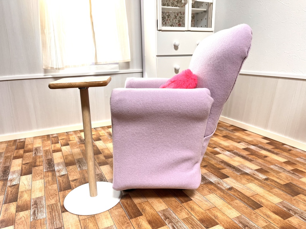 1/3(1/4)スケール ドールサイズ シングルソファパープル