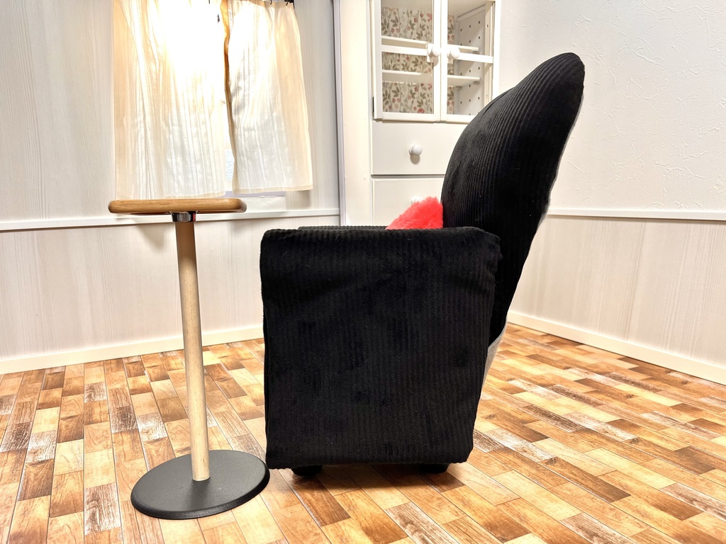 1/3(1/4)スケール ドールサイズ シングルソファ ブラック