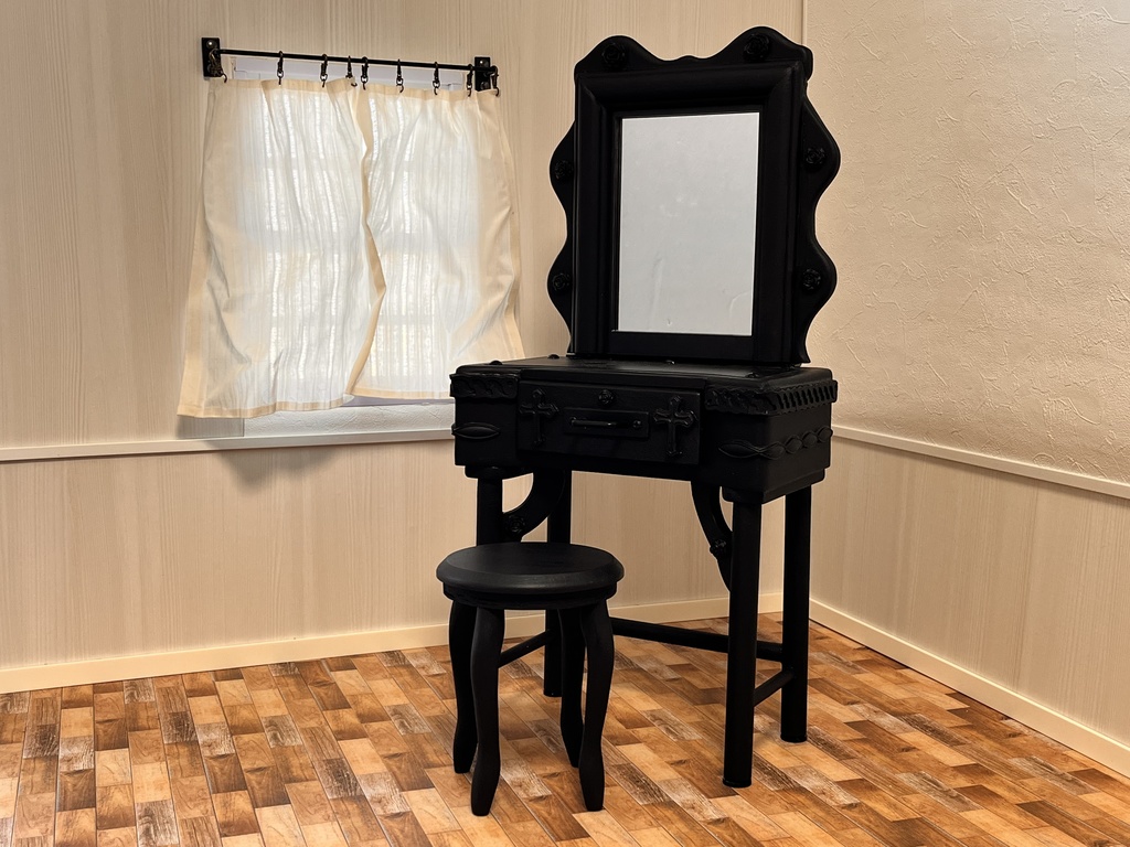 1/3(1/4)スケール ミラードレッサー ブラック