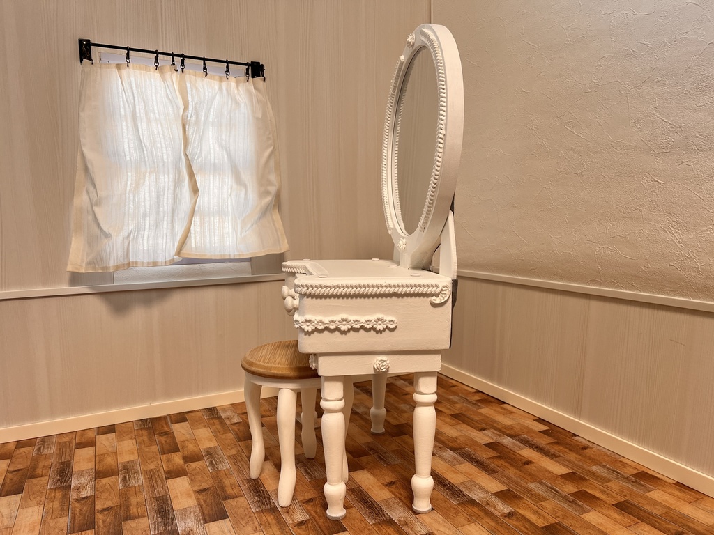 1/3(1/4)スケール ミラードレッサー ホワイト