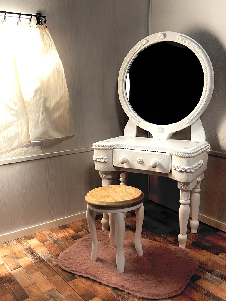 1/3(1/4)スケール ミラードレッサー ホワイト