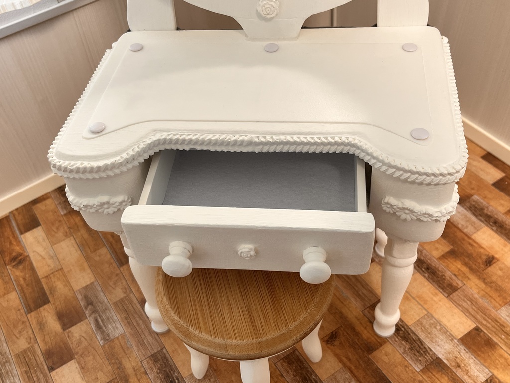 1/3(1/4)スケール ミラードレッサー ホワイト