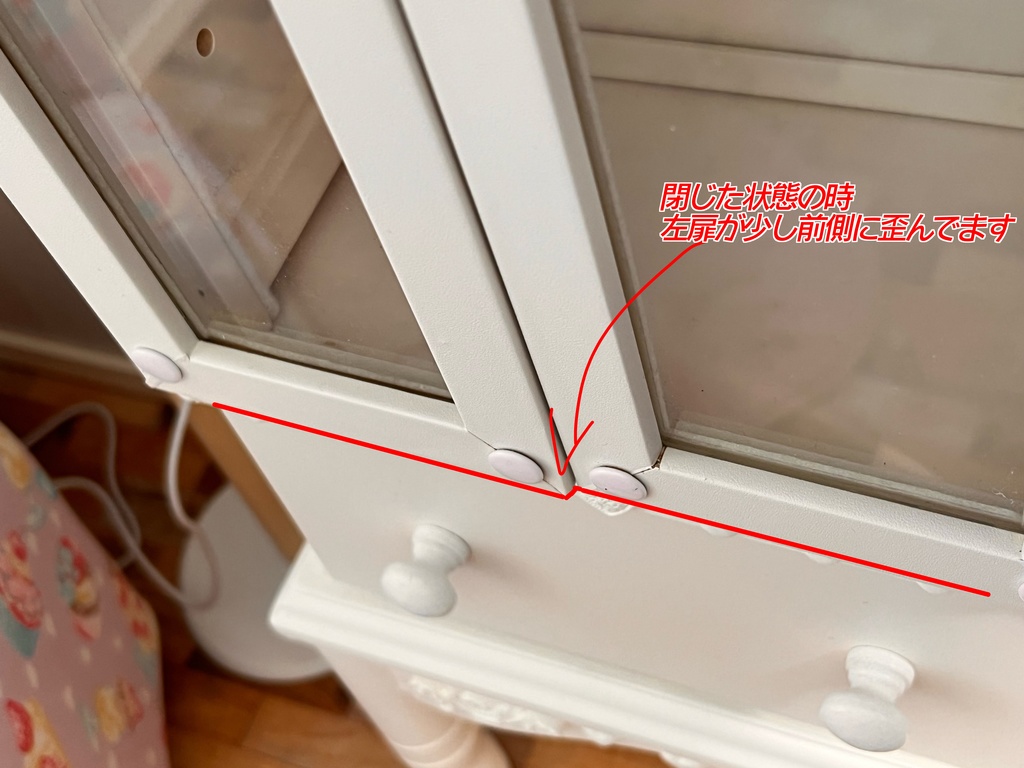 1/3(1/4)スケール 高身長キャビネット ホワイト