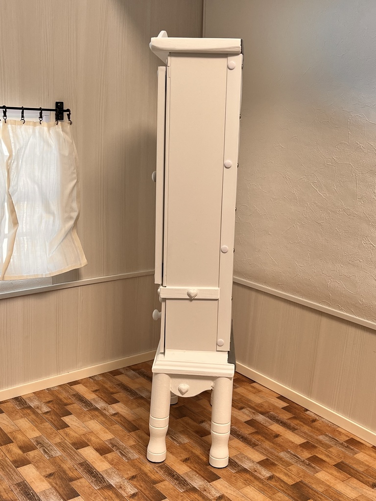 1/3(1/4)スケール 高身長キャビネット ホワイト